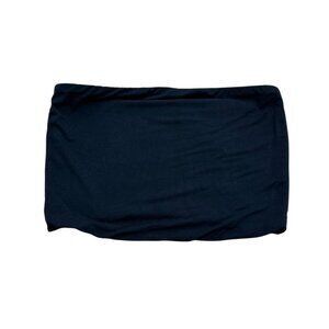 Women’s HARA Black Tube Top Organic Bamboo Spandex Y2K Made in Australia